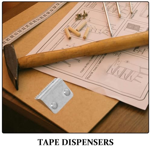 WEKAMOS 10 Stück Ersatzklingen Metall für Klebebandabroller Robuste Schneidklingen Präzise Schnittqualität Büro Klebebandspender Zubehör