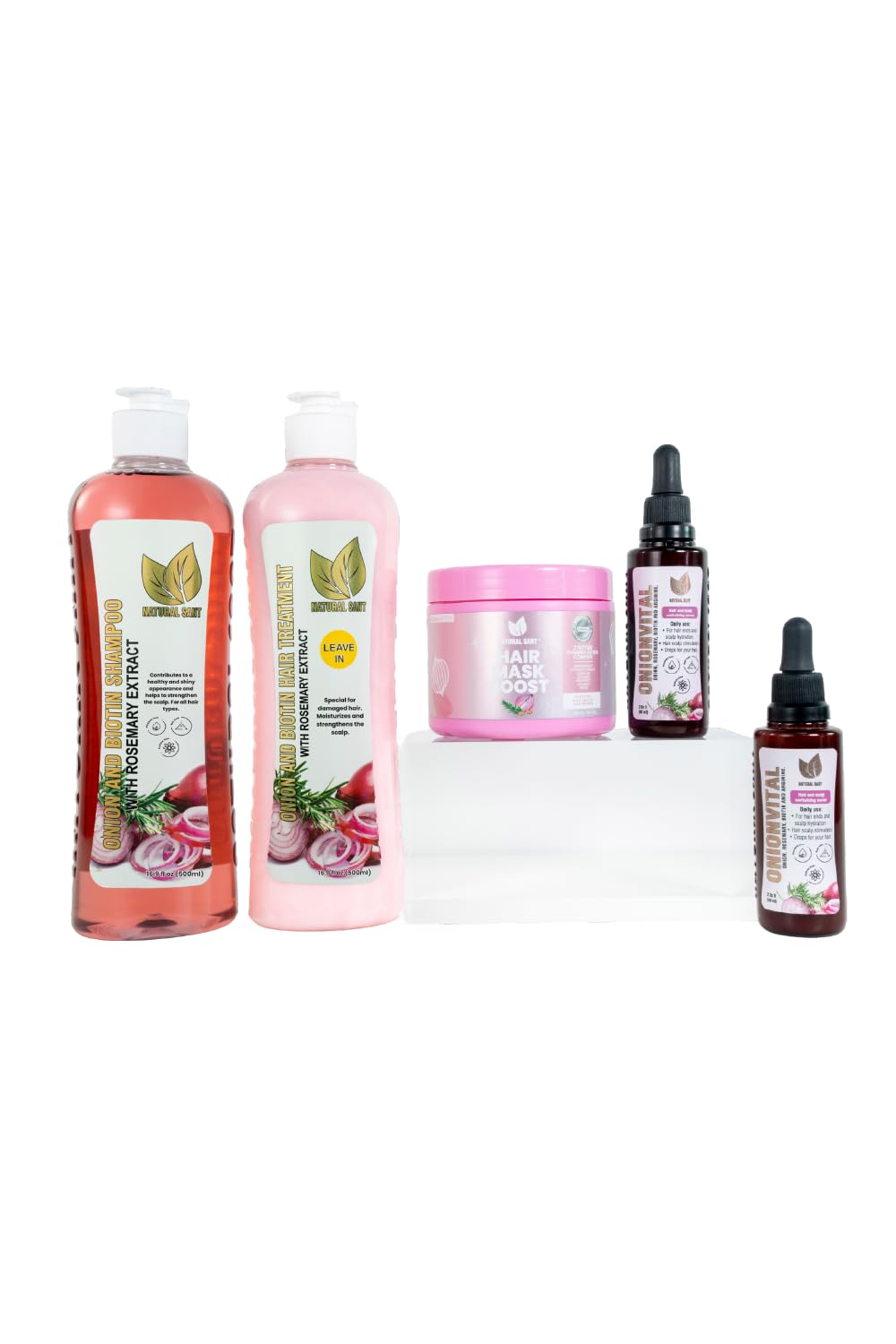 Natural Sant Onion, Rosemary & Biotin Complete 5-Piece Hair Care System