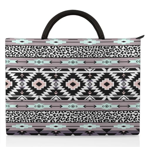 Vintage Graphic Flowers Laptop Sleeve with Handle Waterproof Computer Carrying Case - Main Image