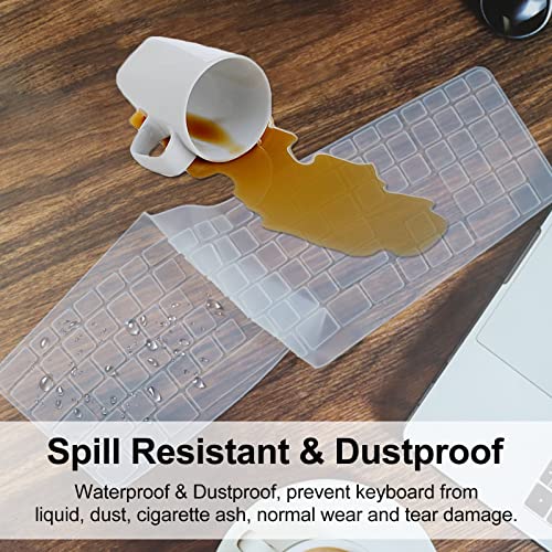 K860 Logitech Keyboard Cover Silicone, Keyboard Cover For Logitech K860 Ergonomic Wireless Keyboards, Waterproof Dustproof Logitech Keyboard Skin Ultra-Thin Easy To Clean (Transparent) #TOP2