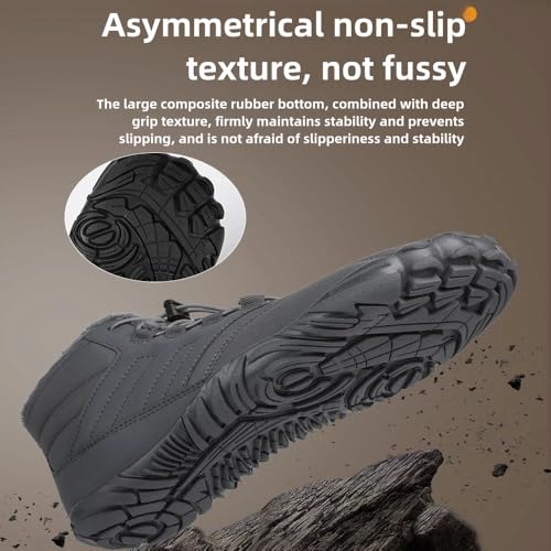 New Winter Glacia Barefoot Shoes, 2025 Barefoot Shoes for Men Women Wide Feet Waterproof Non-Slip Warm Walking Shoes4