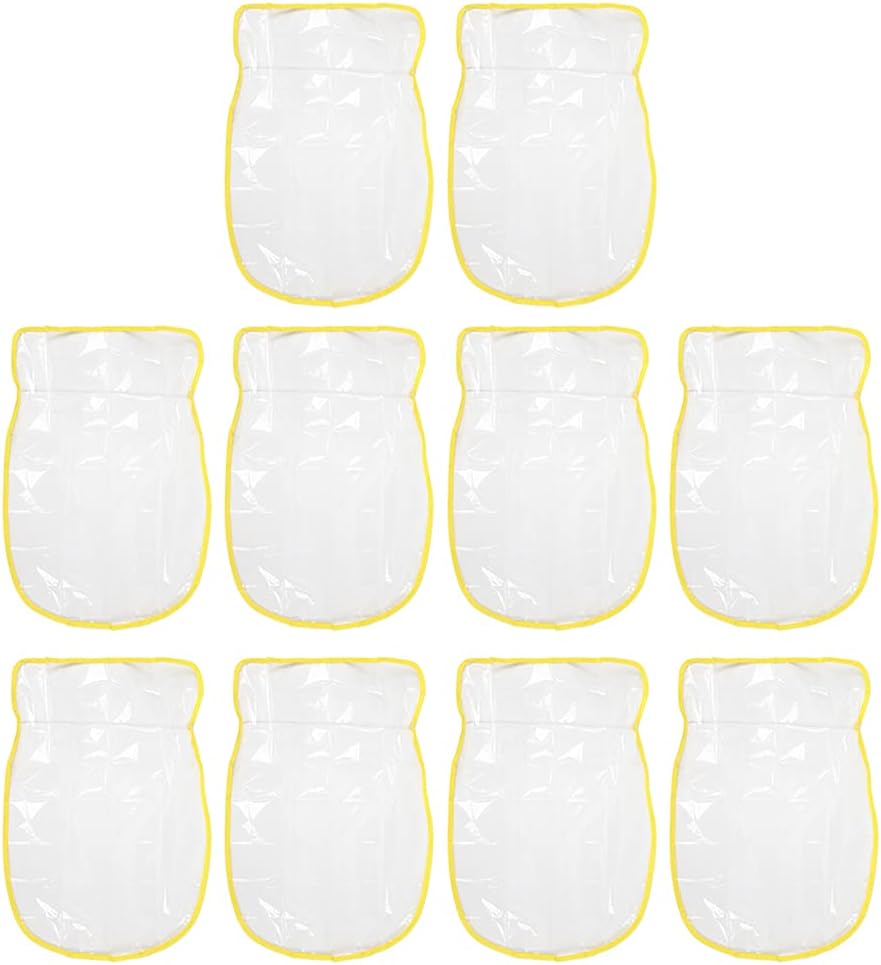 10pcs Transparent Seat Back Protector Cover, Car Kids Kick Mat, Dirt Clean Keep Mat for Child Baby, PE Material Car Auto Seat Back Protector Cover with Easy Installation for SUV Tr