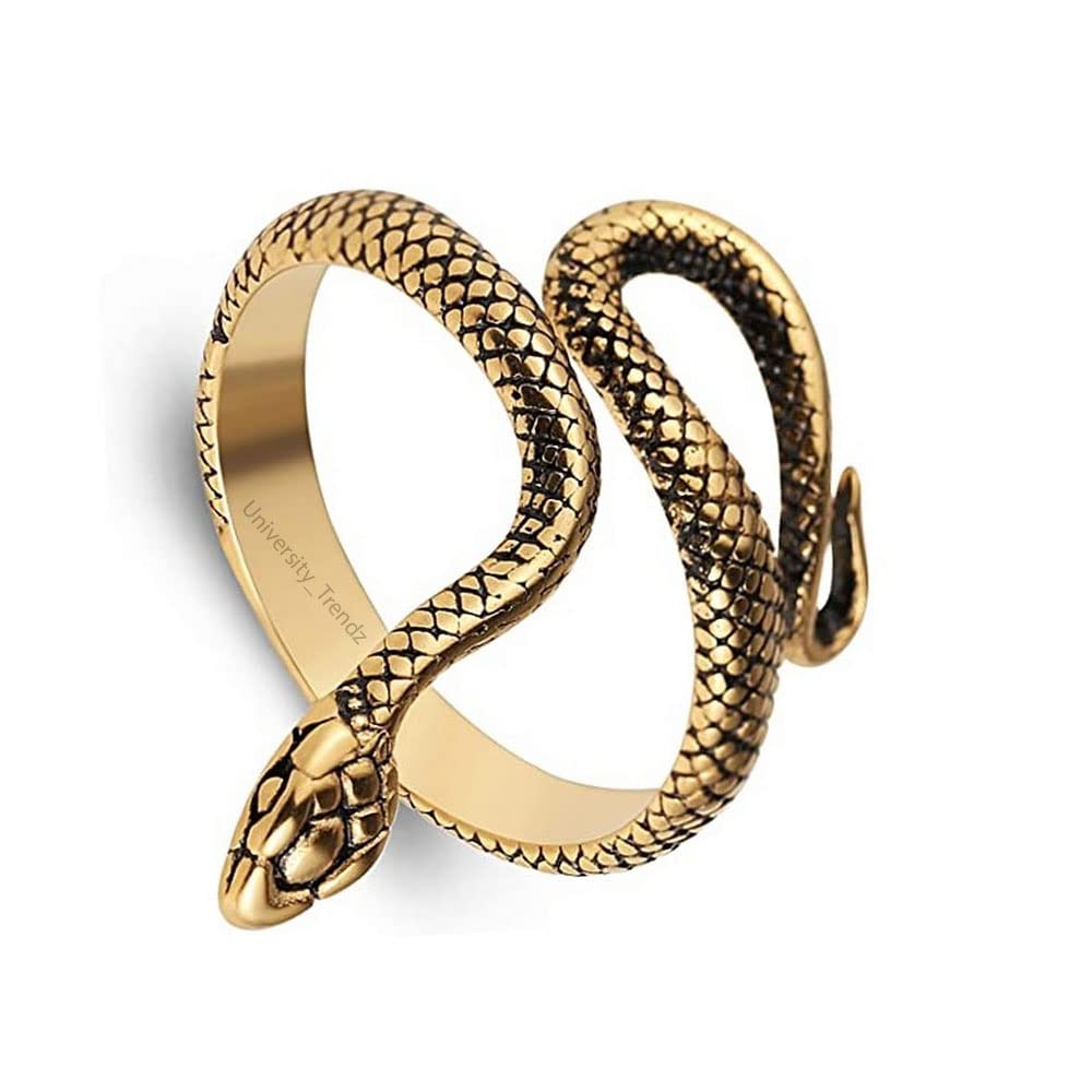 See full amazon price history chart for University Trendz Gold Plated Snake Design Adjustable Opening Finger Ring for Men & Women University Trendz Gold Plated Snake Design Adjustable Opening Finger Ring for Men & Women (B0BS3QYNSP) Amazon Price History, Amazon Price Tracker