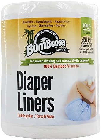Bumboosa - Bamboo Flushable Diaper Liners Fragrance Free - 100 Count