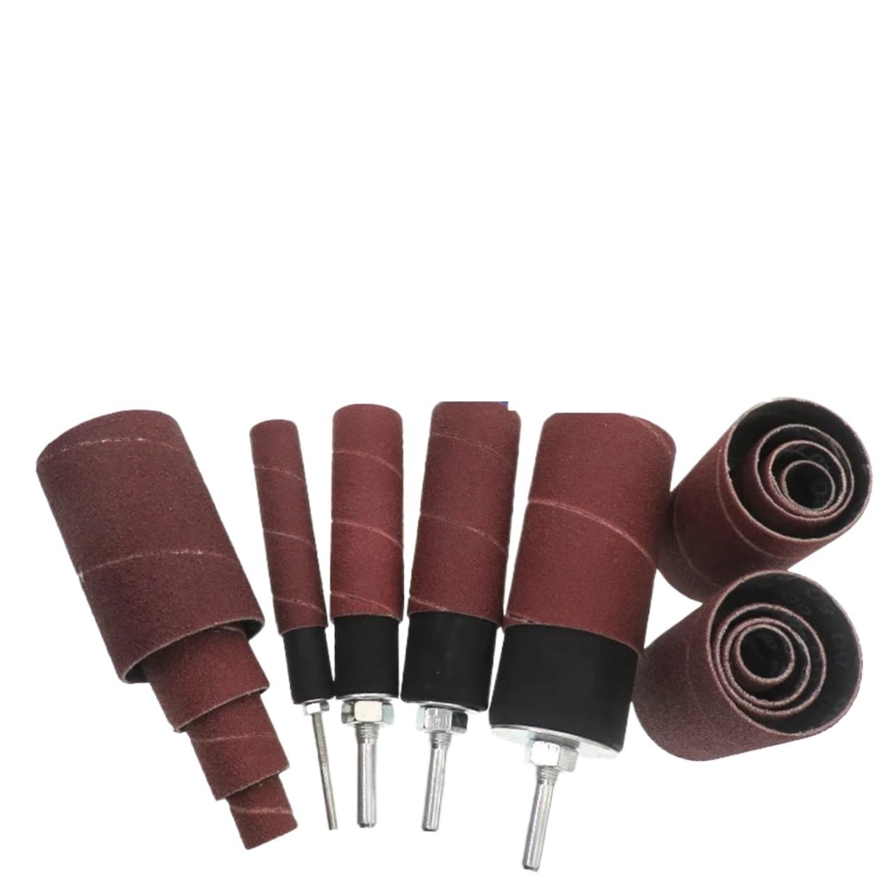 Sanding Drum 20 Pcs Drum Sanding Kit Rubber Spindle Sander Part Set for Drill Press for Home Improvement Hobbies Carpentry
