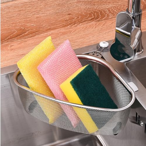 Escurridor de Platos de Cocina Hitial Triangular en Acero Inoxidable Plata 5