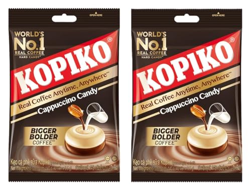 Coffee Candy Cappuccino 2 x 175 g Doppelpack Kaffee-Bonbons mit cremigem Cappuccino-Geschmack Original Coffee-To-Go Genuss