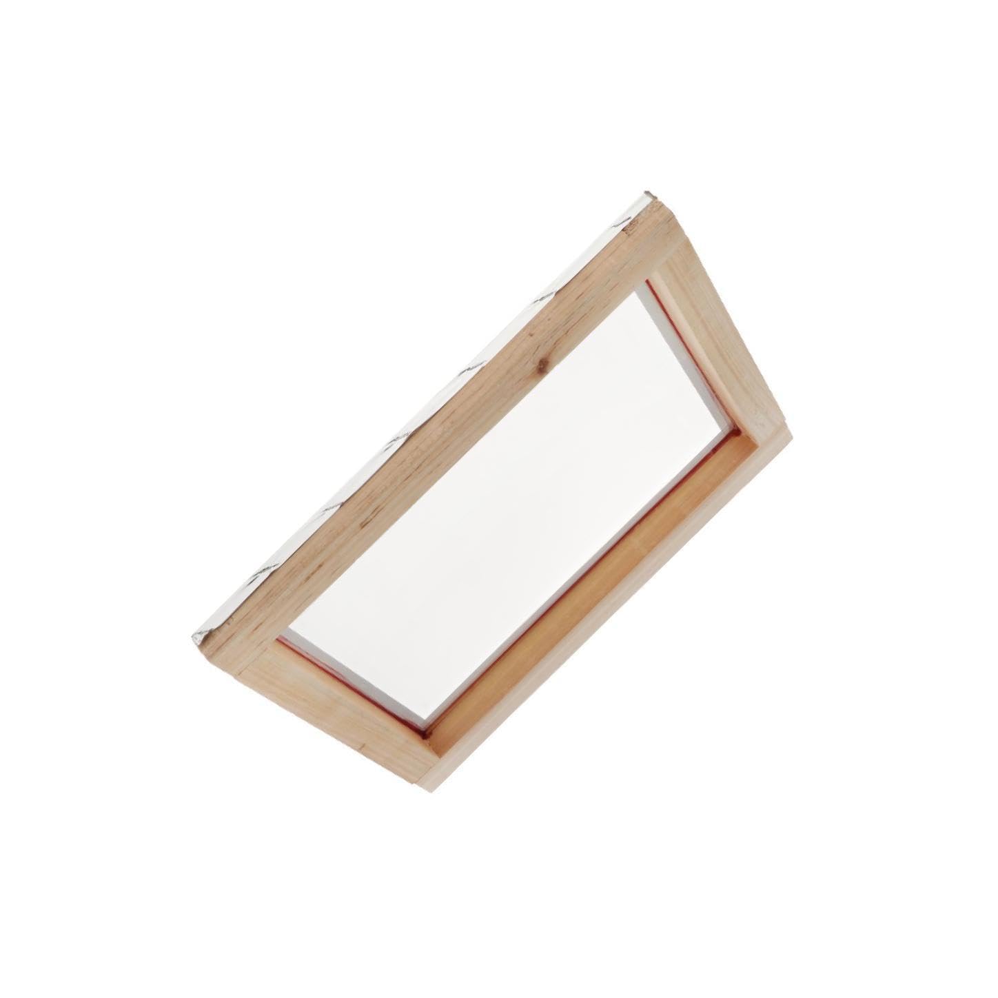 Silk Print Mesh For Printed Products Lightweight Wood Frame Designed Excellent For General Screen Printing Factory Mesh Screen With Natural Wooden Frame, Wood, 20x30cm 43T