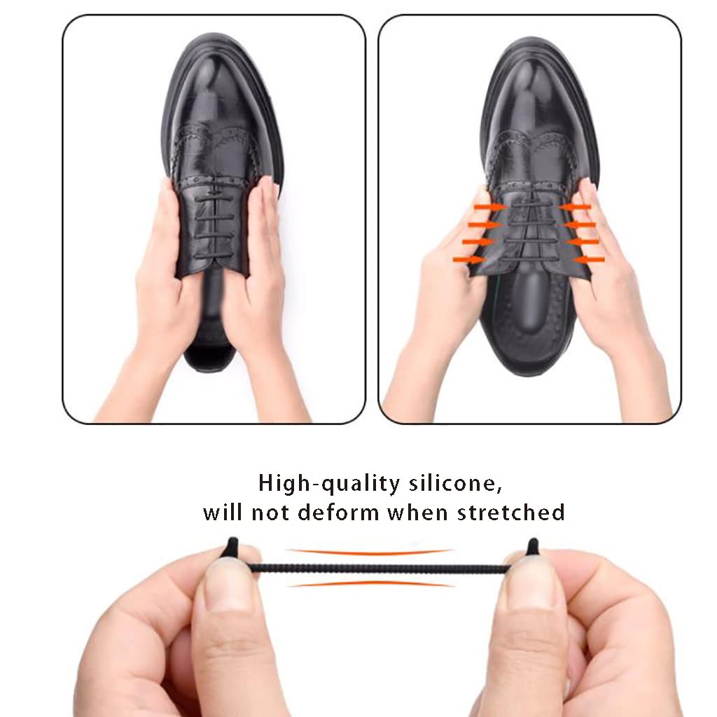 lacci delle scarpe elasticizzati Lacci for scarpe, lacci senza nodi for adulti, lacci for scarpe in silicone senza nodi, lacci rotondi elastici for scarpe eleganti, lacci sottili in silicone for scarp