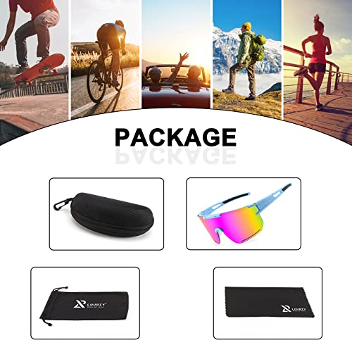 Louriy Sports Sunglasses Women Men Youth Baseball Cycling Driving Running Skiing Biking Outdoor Glasses Uv Protection Lens #TOP4