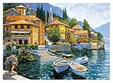 Howard Behrens - Lake Como Landing 37 x 27