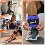 BAGAIL Adjustable Ankle Weights 2 Pack, with Detachable Sandbags, Wearable Wrist & Ankle Weight Straps, 0.4-1.6kg Per Strap, 15-31cm Circumference, Ideal for Strength Training and Fitness Cardio - Image 9