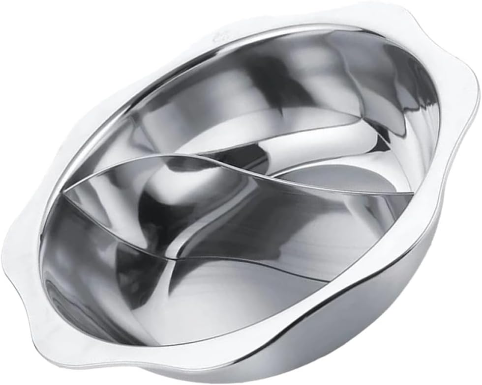 Zerodeko Induction Cooker Pot Stainless Steel Hot Pot Cookware Large Capacity Easy Clean