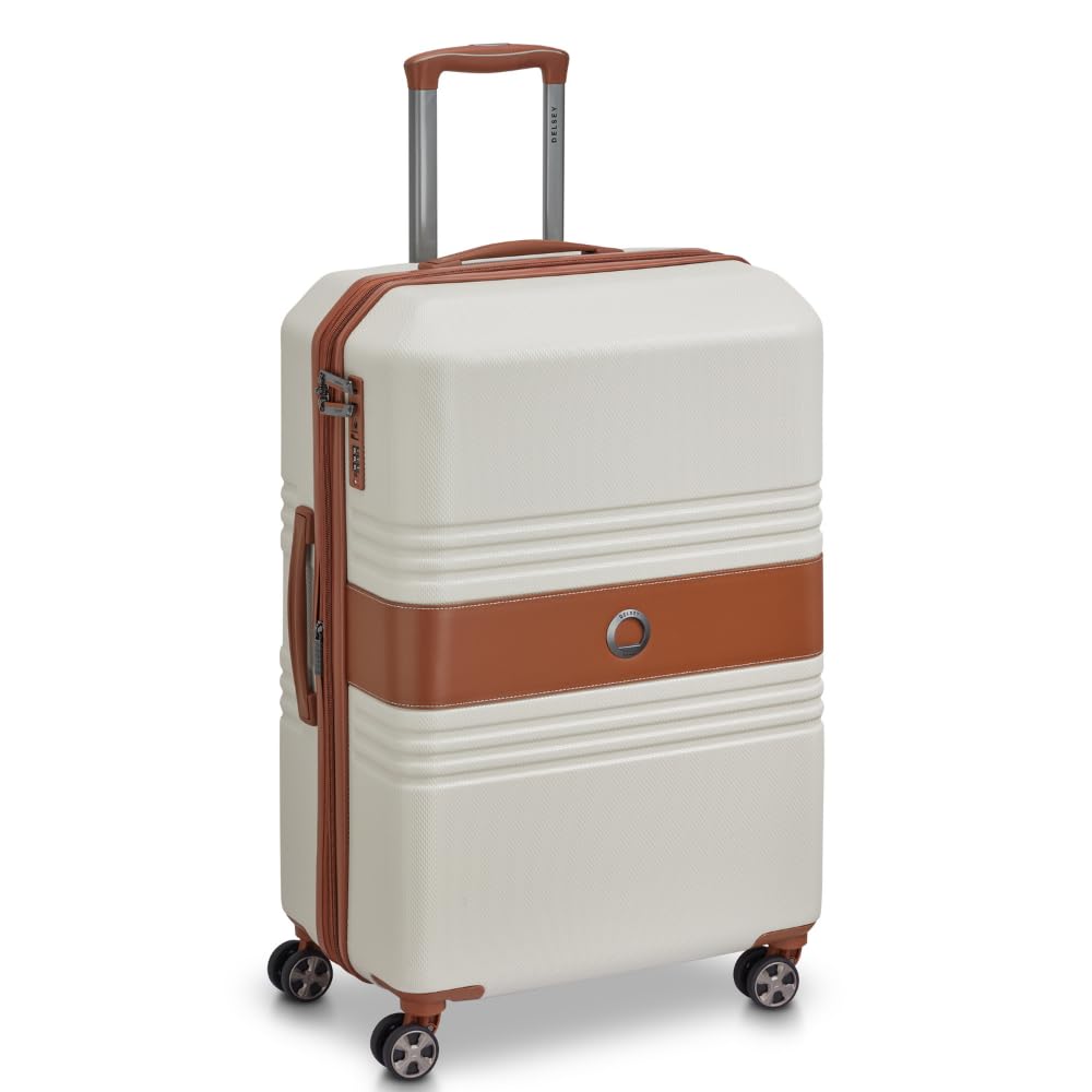 Paulette 69.5 cms Medium Check-in ABS/Polycarbonate Hard Sided 8 Wheels and Expandable Spinner Suitcase/Trolley Bag for Travel with TSA Lock- Angora-image-48