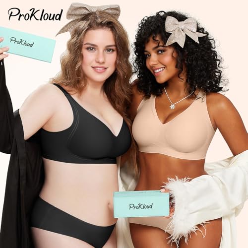 Seamless Wireless Bras for Women Full Coverage Push Up Bra Comfortable No Underwire Bralettes Deep V with Support and Lift 5