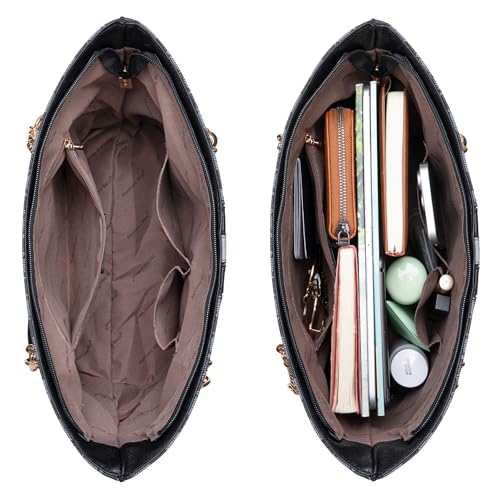 Image of Handbags for Women Chain Shoulder Vegan Leather Tote Bag Top Handle Handbag