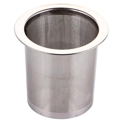 Filtro de té empinado de malla fina de acero inoxidable, filtro de huevo para con gran capacidad para tamizar hojas de té y especias