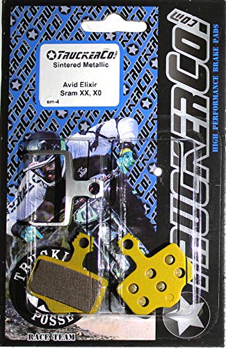 Ceramic Sintered Metallic disc Brake Pads Compatible with Sram Avid Elixir Models Elixir 9 7 5 3 1 Elixir C, R, CR, Mag Sram XX XO DB1 DB3 DB5 Level T BL red Force e-tap axs 2020 TLM/ULT B-1 sm4