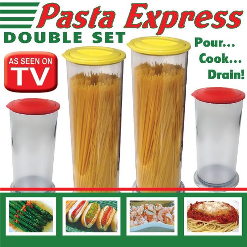 Pasta Express Double Set Pour, Cook, Drain As Seen On