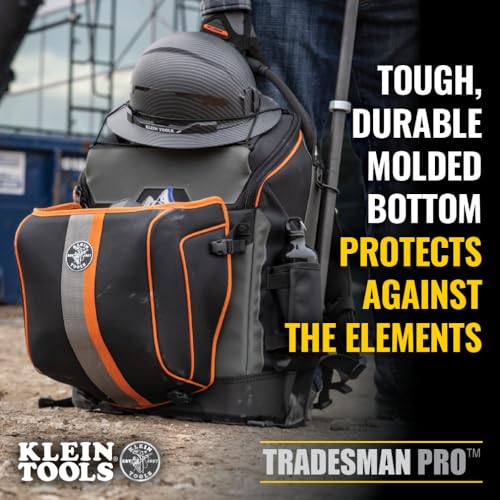 Klein Tools Fire-Resistant Ironworker and Welder Backpack with 27 Pockets for Gear Storage