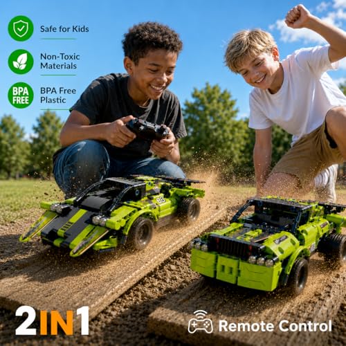 Image of Stem Building Toys for 6-8 Year Old Boys Projects for 8-12 Year Old Boys Building Car Kit Engineering Game RC Car Gift Best Christmas Birthday Gift for 6 7 8 9 10 11 12 Year Old Boys