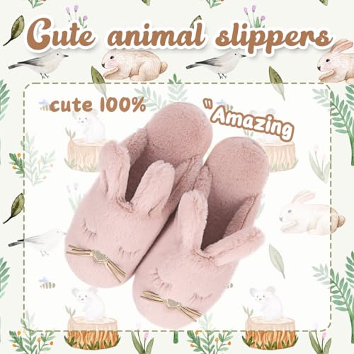 Caramella Bubble Bunny Slippers for Women Fuzzy Cute Animal Memory Foam House Rabbit Slippers Indoor Outdoor2