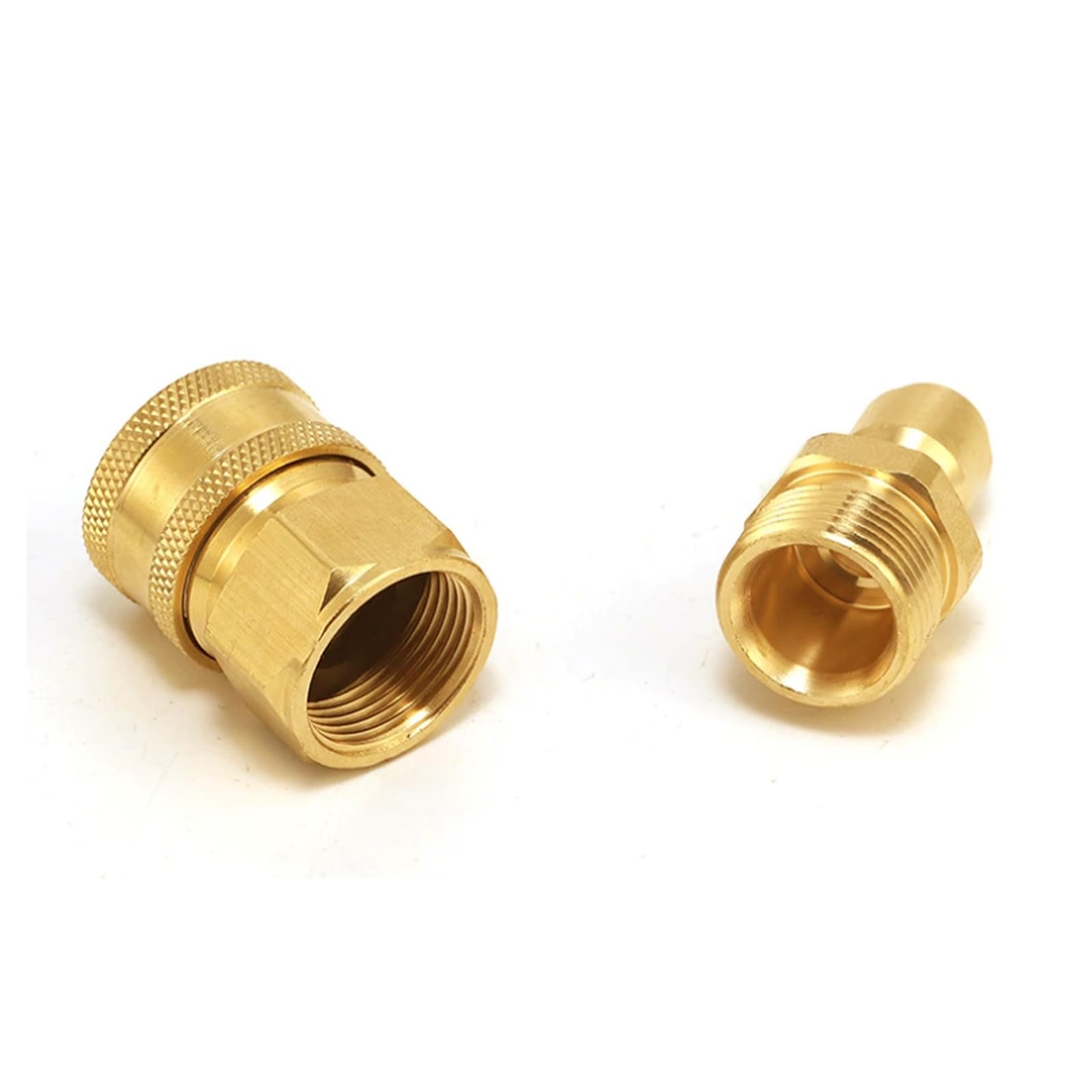 Set di 4 raccordi girevoli a sgancio rapido M22-15 mm a 3/8", set di adattatori per idropulitrice a innesto rapido 3/8, accessori per tubi flessibili per idropulitrice con 2 anelli di tenuta