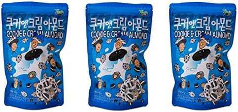 Tom's Farm Cookie n Cream Almond 190g (Pack of 3)