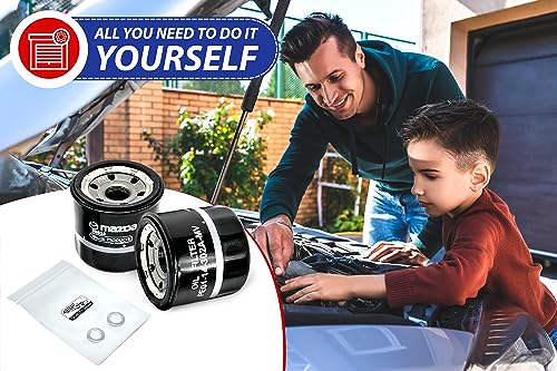 4Steed Motors PE01-14-302A Mv Engine Oil Filter + 4Steed Motors 99564-1400-St Drain Plug Gasket Compatible With Mazda thumb #6
