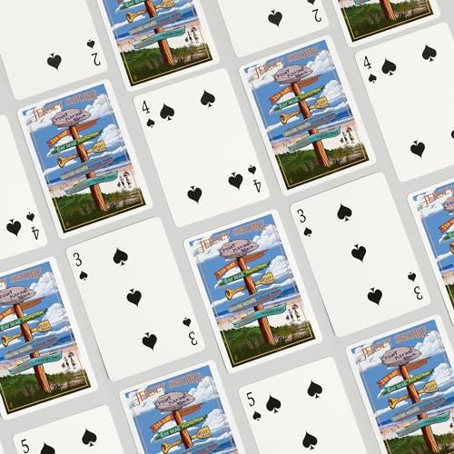 Baraja de cartas Póker Point Pleasant Beach NJ 52 naipes miniatura 4
