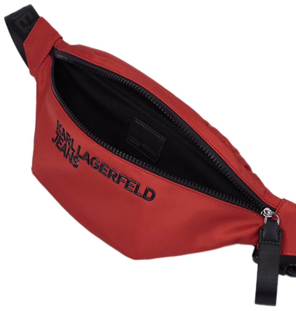 KARL LAGERFELD JEANS Damen Essential Nylon Bumbag Pompejanisches Rot One size