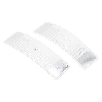 100Pcs 860?960MHz UHF RFID Tags, Adhesive Tag Inlay RFID Label, KM4Q Chip Stickers Adhesive Labels ISO 18000 6C EPC Class1 Gen2 for Warehouse Management