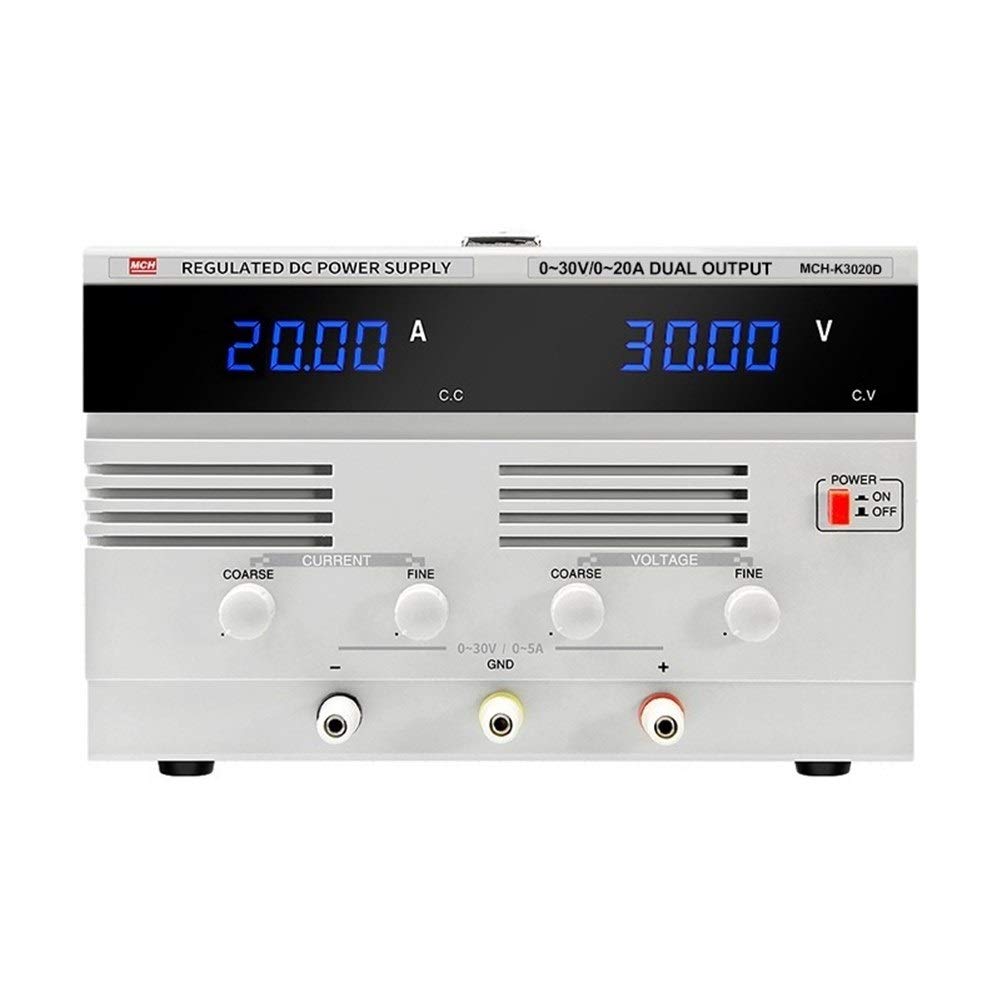 Regulador de voltaje de CC Tipo de interruptor ajustable Alta potencia 30V 20A Carga de galvanoplastia Reparación Fuente de alimentación,Fiabilidad y seguridad