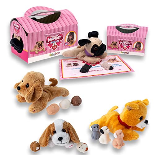 #sbabam, Mammy Dog Surprise New Edition, Giochi per Bambini da Edicola, Peluche Cane, Piccoli...