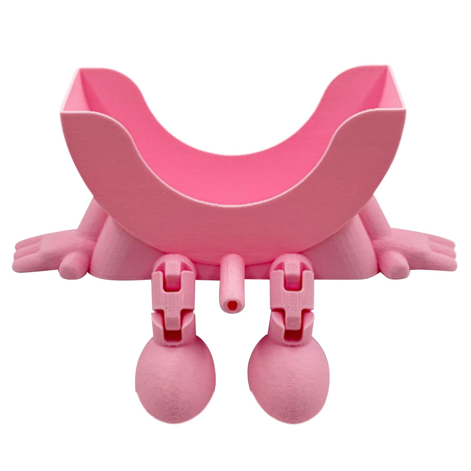 Cute Hanging Sponge Holder with Drainage, 2026 New Hanging Scrub Sponges Holder, 3D Printed Smiley Sponge Holder Funny Sponges Stand for Kitchen Sink Bathroom and Home