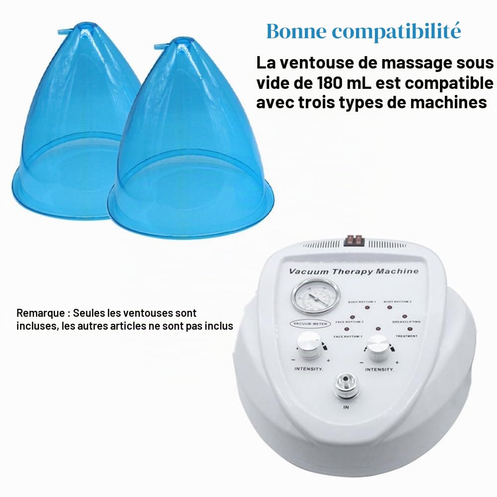 25 cm Taille XXXL Gobelet d'augmentation du sein Fesses féminines pour appareil d'aspiration sous vide Européen Américain Colombien