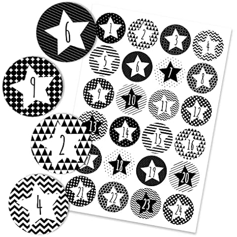 Papierdrachen Advent Calendar Number Stickers Cover