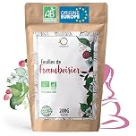 ORIGEENS Tisane Feuille de Framboisier BIO 200g - Infusion Fin de Grossesse, Tisane Allaitement, Règles douloureuses