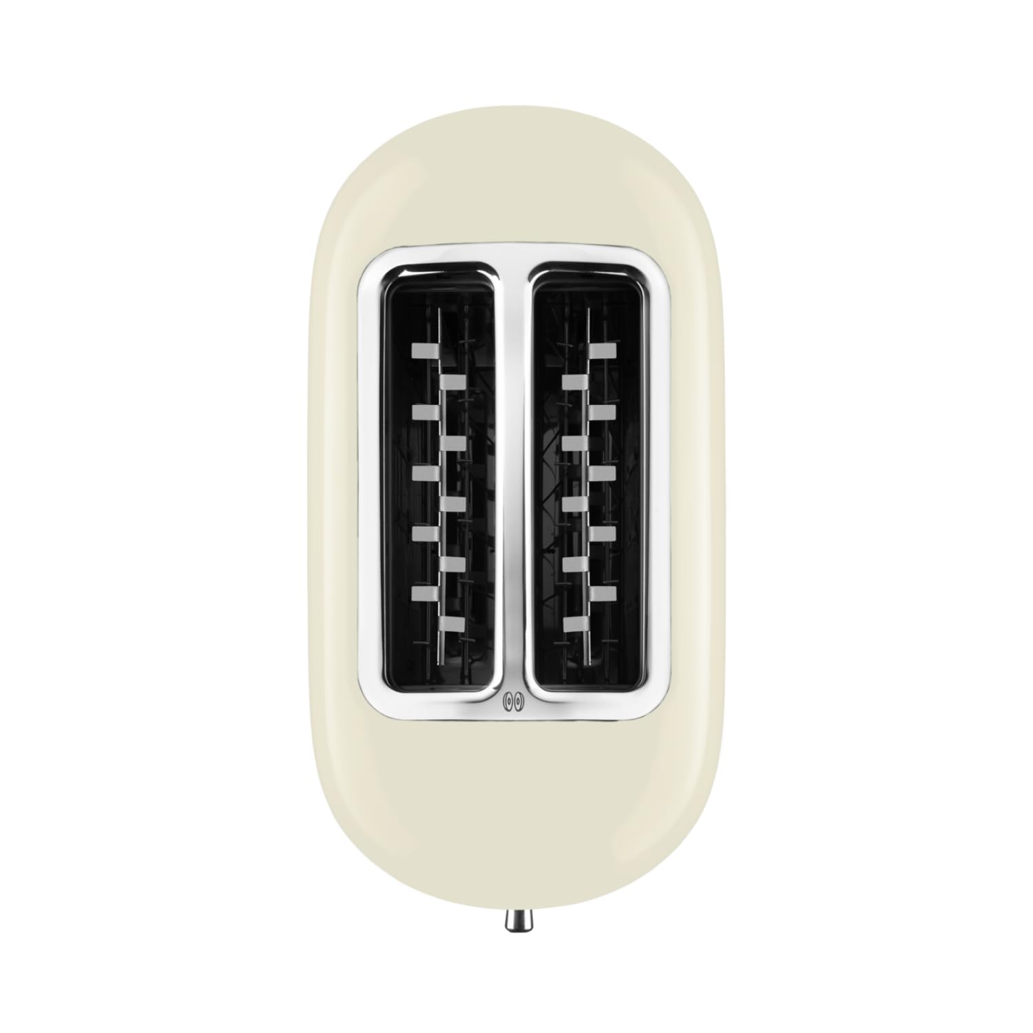Kitchenaid tostapane - Artisan - Toaster 2 fette con scomparti extra-large e pinze autocentranti - Macchina per Toast con 7 Livelli di Doratura - Retro - Crema