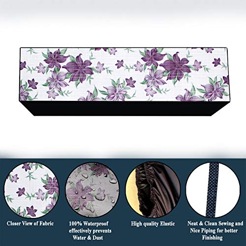 Image of Polycarbonate Water & Dustproof Split Ac Cover for Carrier 1.5 Ton 3 Star Inverter, Black (Color13)