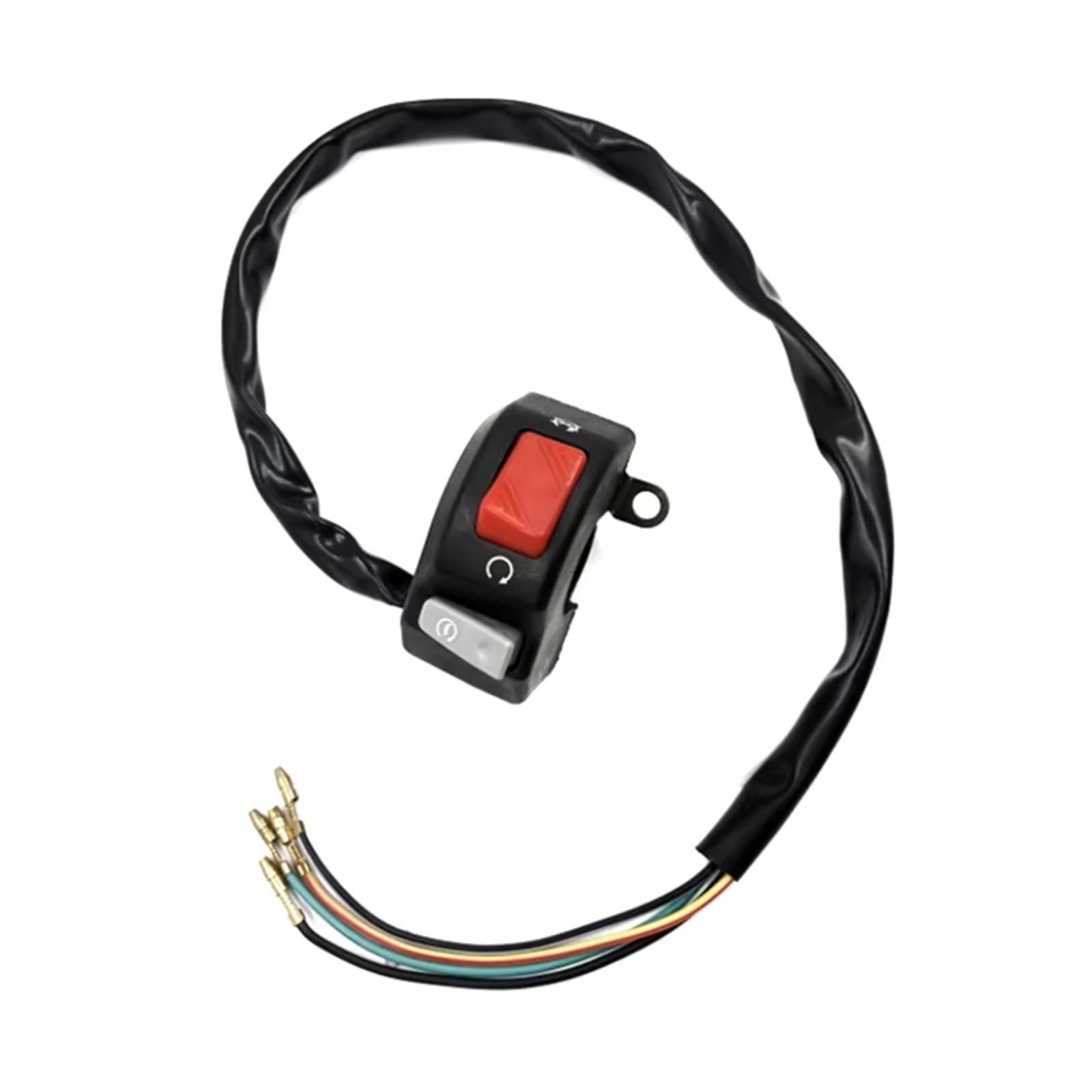 Interruptor Universal Para Motocicleta De 7/8 Pulgadas, Manillar Antiniebla Bocina Botón De Encendido Apagado, 12V, Para Scooters ATV Y Motos De Nieve