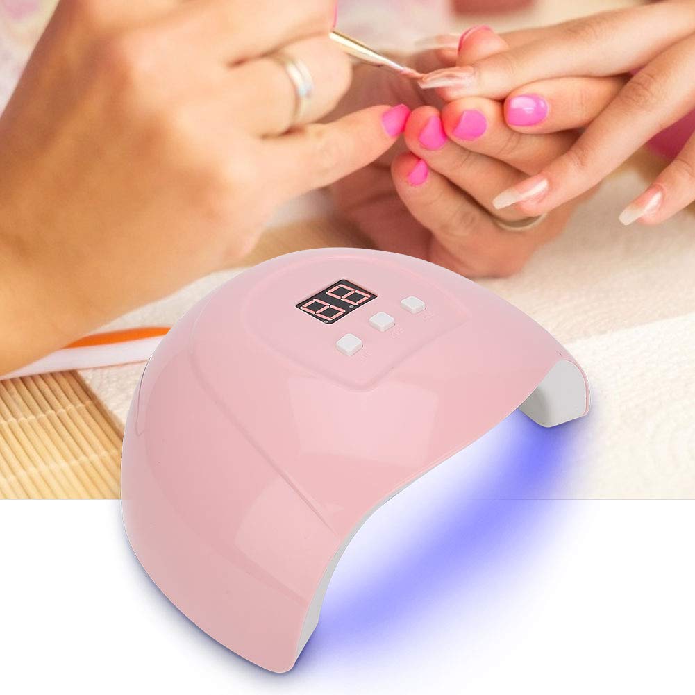 Lampa do paznokci, Pedicure Inteligentna lampa do zdobienia paznokci Suszarka do paznokci do utwardzania żelowego lakieru do paznokci, 30 s/60 s/90 s 3 timery, szybkie suszenie