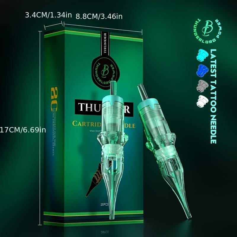 Image of 20pcs Thunderlord Tattoo Cartridge Needles Round Magnum 0.30mm Standard Tattoo Needle for Rotary Tattoo Machine (7RS+9RS)