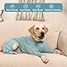 IDOMIK Recovery Suit for Dogs After Surgery, Zipper On Dog Surgery Suit Anti Licking Wound, Long Sleeve Dog Onesie Pajamas for Dogs, Adjustable Pet Shedding Suits, Dog Cone Alternative