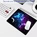 SHALYSONG Galaxy Mouse Pad 9.5x7.9 inch, Blue Purple Nebula Space Design, Non-Slip Rubber Base, Washable Office Computer Pad for Desktop Laptop, Sci-Fi Gamer Decor