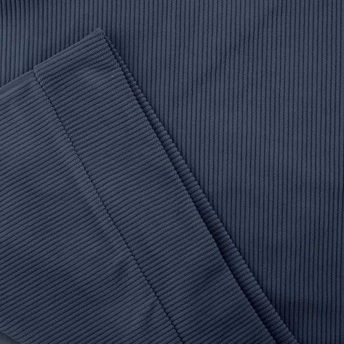 Western Sweatshirts Corduroy Shirt for Men Quarter Button Down Fall Shirts Long Sleeve Big and Tall Hoodies Pullover4