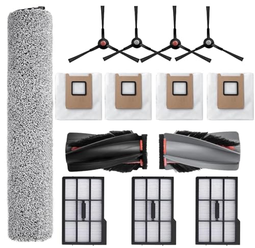 Image of Replacement Parts Kit Compatible with Eufy Omni E25 / E28, Vacuum Cleaner Accessories Includes:1 Mop Roller Brush,1 Set Main Brush,4-Side Brush,3-Filter,4-Disposal Dust Bags