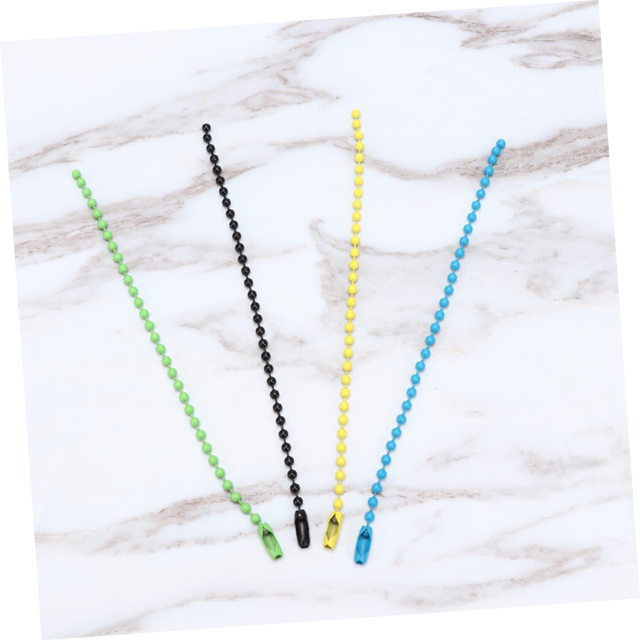 SHINEOFI 300pezzi Catenine Colorate per Gioielli Fai da Te di Metallo con Perline Rotonde Catena per Progetti Creativi e Decorazioni