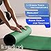 HemingWeigh Extra Thick High Density Exercise Yoga Mat with Carrying Strap for Exercise, Yoga and Pilates (Green 1/2 inch)