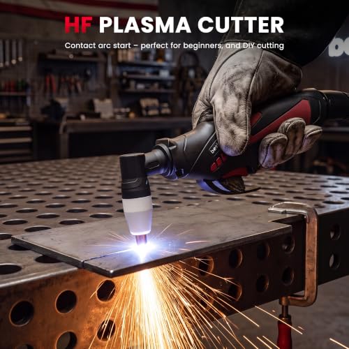 Image of Bestarc 45A Plasma Cutter Machine, 110V Contact Touch Cutting, 9 /16 inch Max Cut on Steel, Aluminum & Copper, LED Display, Post Flow, 2T /4T for Beginners DIY Home Garage & Workshop